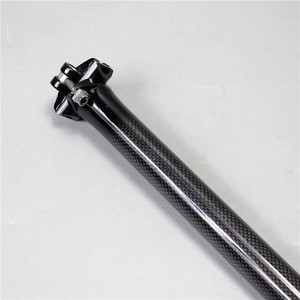 <span class=keywords><strong>Tija</strong></span> de sillín de bicicleta de fibra de <span class=keywords><strong>carbono</strong></span> 27,2/30,8/31,6mm Tubo de sillín de bicicleta de cabeza recta - Product Image 2