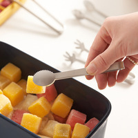 Pince à glace miniature en acier inoxydable en forme de paume, pince créative en forme de cœur pour café, sucre, collations, aliments, légère et lavable au lave-vaisselle