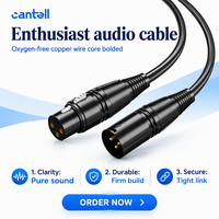 Câble audio XLR Cantell de haute qualité 5m 10m 15m 20m 30m, câble micro 5m mâle vers femelle XLR pour microphone