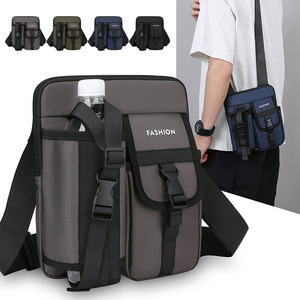 Custom Logo High Quality Nylon Zipper Anti-theft Crossbody Sling Fanny Pack Men Shoulder <b>Bags</b> Fashion Outdoor Large Capacity - Product Image 5
