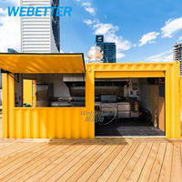 WEBETTER Café conteneur démontable Restaurant préfabriqué conteneur d'expédition Bar Restaurant avec cuisine entièrement équipée