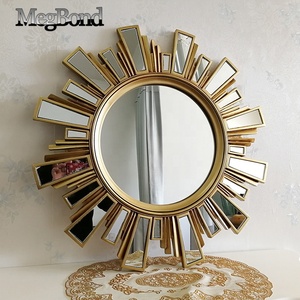 <span class=keywords><strong>Specchio</strong></span> da Parete Sunburst in Resina Oro Antico per Decorazione Soggiorno - Product Image 4