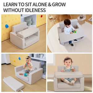 Удобный пенопластовый детский стул для детской комнаты, мягкие диванные кресла для детской комнаты, обучающий диван для новорожденных, маленький диван-сиденье - Product Image 4