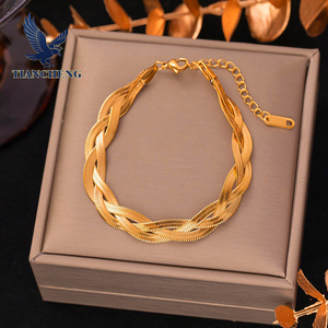 Ensemble de bijoux en or plaqué 18 carats de 15 mm avec trèfle à quatre feuilles, bracelet porte-bonheur tendance - Product Image 4