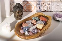 Plateau rectangulaire en bois de racine Guansen, style zen asiatique, écologique, pour salade de fruits et plateaux à collation