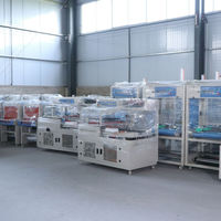 Machine d'emballage industrielle semi-automatique pneumatique à manchon thermorétractable pour sachets de boissons et de produits divers