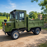 Mini-dumper diesel 4x4 avec benne hydraulique pour le transport agricole et sur chantier, disponible en version OEM