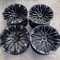 Rines Forjados Yufei de 18, 19, 20 y 21 Pulgadas |   Compatible con Audi A7 |   Rueda de 5 radios con diseño de rejilla, cóncava profunda, negro mate, 6061-T6