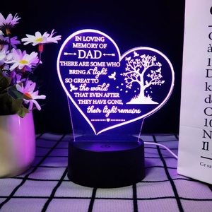 Tùy chỉnh 3D LED ánh sáng Acrylic Đèn quà tặng Đèn bàn sáng tạo USB tùy chỉnh mô hình cho phòng ngủ nhà ngủ trang trí - Product Image 4