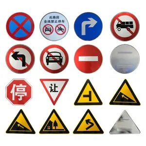 Aluminium Reflektierende Benutzerdefinierte Warnung Straße Bord Vorsicht Sicherheit Verkehrs Zeichen