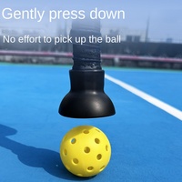 Ramasseur de balle en plastique durable pour raquette de ramassage de balle intérieure et extérieure portable pour le tennis de pickleball et d'autres sports