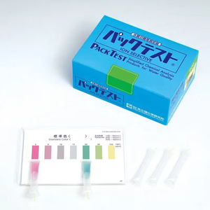 Bandelettes d'analyse d'eau KYORITSU WAK-NaClO2, fournitures de surveillance des eaux usées au chlorite de sodium, 40 tests - Product Image 1