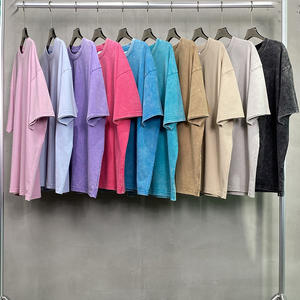 High Quality Custom Oversize Men's <b>Acid</b> Wash T-Shirt Vintage Print 100% <b>Organic</b> Cotton Plus Size - Product Image 1