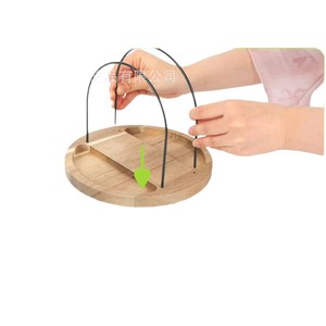 Wooden Condiment Rack With Handle Rotating Storage For Kitchen <b>Spice</b> <b>Jar</b> L Size Multi Purpose Portable - Product Image 3