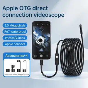 ANESOK USB endoskop endüstriyel OTG iPhone 1080p videoskop endoskop Borescope muayene kamera lavabo küvet tuvalet