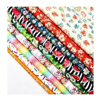 Tela de poliéster y elastano elástica con estampado de sandía personalizada al por mayor, tipo Liverpool, por yarda, para lazos.