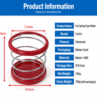 Porte-gobelet universel pour voiture AC-020 |   Support à boissons en métal robuste et haute résistance |   Base autocollante gain de place