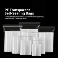 Petits sacs sous vide en PE, mini, jetables, transparents, refermables, pour bijoux, boucles d'oreilles, emballage de petites pièces