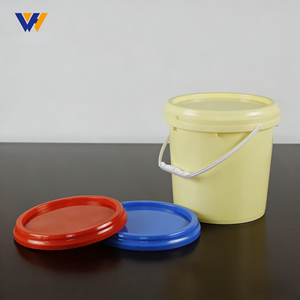 Seau en plastique de qualité <span class=keywords><strong>alimentaire</strong></span> de 1 à 30 <span class=keywords><strong>L</strong></span>, recyclable, multi-usages, avec poignée, pour la peinture, les projets artistiques et <span class=keywords><strong>l</strong></span>'artisanat, seau en plastique de 1 <span class=keywords><strong>L</strong></span> - Product Image 2