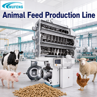 Ligne de production d'aliments pour volailles Mufeng 8-10TPH, solution complète pour l'usine de fabrication d'aliments pour poulets de chair et pondeuses, entièrement automatisée
