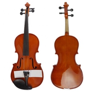 China Aiersi marca toda la madera maciza hecha a mano pulverización barniz rojo marrón viola con estuche arco precio barato instrumento de cuerda - Product Image 1
