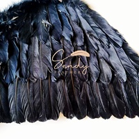 Ailes d'ange en plumes teintées magnifiques en gros pour les costumes de fête, les festivals, Halloween, le carnaval et le cosplay