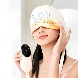 Yeni tasarım nefes hava yastığı masaj sıcak Compress s ile yorgunluk baş ve göz masajı rahatlatmak için