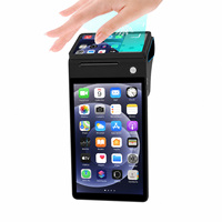 Terminal POS Android 14 con Reconocimiento de Venas Palmares, Pantalla Dual, Pago NFC, Impresora de 58 mm, Escáner de Códigos QR Z150P