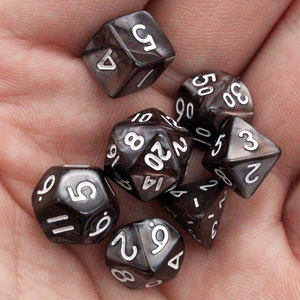 Vente en gros, Logo numérique acrylique personnalisé imprimé d4 d6 d20, Mini ensemble de dés <span class=keywords><strong>miniatures</strong></span>, jeu de donjons et Dragons, 10mm, 8mm, dés noirs - Product Image 5