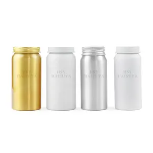 Luxury Custom 100g 300ml Recyclable Fish Oil Pill Bottle Aluminum Tin Capsule Supplement Jar Health Care Can For Vitamin