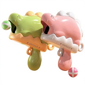 Giocattolo Pistola Spara Palline a Forma di Dinosauro per Bambini, Catapulta con Palline Adesive in Plastica Elastica, Regalo di Capodanno e Compleanno Unisex 0-24 Mesi - Product Image 1