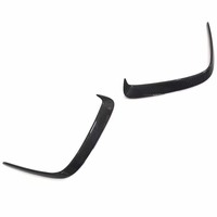 Trim Ventilasi Bumper Belakang Serat Karbon Hitam Berkualitas Tinggi untuk A-Class W176 A45 Tahun 2013-2018