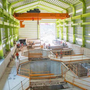 Dầm đôi dầm điện Palăng xe đẩy bánh xe cầu trục trên không 20 tấn với móc - Product Image 4