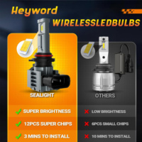Phare LED Heyword Z3 H7 12V, Nouveau, Super Lumineux, Adaptation Universelle, 10000 Lumens, 6000K, Éclairage Automobile