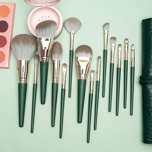 Juego <span class=keywords><strong>de</strong></span> Brochas <span class=keywords><strong>de</strong></span> Maquillaje Green Cloud <span class=keywords><strong>de</strong></span> 14 Piezas, Pelo <span class=keywords><strong>de</strong></span> Nailon, Tubo <span class=keywords><strong>de</strong></span> Alúmina, Súper Suaves, No Irritantes, para Rostro y Ojos, Herramienta <span class=keywords><strong>de</strong></span> Maquillaje para Mujer - Product Image 4
