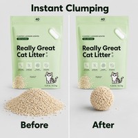 Fabricant OEM, vente en gros de litière pour chat en tofu de fibres de soja naturelles, 1,5 mm, jetable aux toilettes, à agglomération rapide, sable de tofu