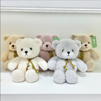 Peluche Ours Kawaii en Gros, Ours en Peluche à Nœud Papillon Couleurs Variées Styles Mixtes, Logo Personnalisé OEM pour Distributeur de Jouets