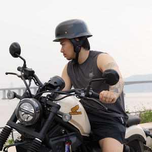 German <span class=keywords><strong>Retro</strong></span> Half Open ABS Cruiser Helmet for Men Women Vintage Motorcycle Helmet Foam Lining Halley Electric Motorbike New - Product Image 5