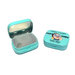 Boîte d'emballage métallique, design personnalisé, petite boîte de rangement pour bonbons et sucre, boîte en étain imprimée sur mesure - Product Image 1