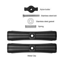 Takenoken Go Pro Ensemble d'accessoires pour appareil photo Clip de guidon en aluminium pour moto et vélo et supports de support pour rétroviseur