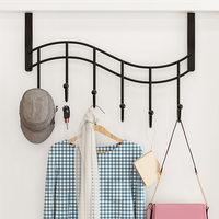 Gancho de pared sin perforaciones con forma de corazón para colgar ropa detrás de la puerta, organizador de dormitorio, gancho para colgar sobre la puerta