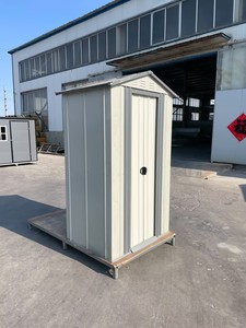 Abri de jardin compact <span class=keywords><strong>pour</strong></span> outils avec base métallique et toit incliné, abri de rangement extérieur en acier surdimensionné <span class=keywords><strong>pour</strong></span> jardin et patio - Product Image 2