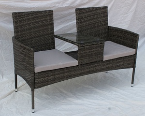 Popular Outdoor Table Chair <strong>Garden</strong> Furniture 2 Seater Rattan <strong>Garden</strong> <strong>Loveseat</strong> <strong>for</strong> Leisure - Product Image 5