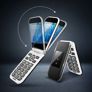 Sbloccato per anziani funzione di telefono SOS chiamata rapida inglese russo <span class=keywords><strong>tastiera</strong></span> cellulare schermo Display fotocamera Flip telefono cellulare - Product Image 4