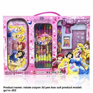 Trousse à crayons <span class=keywords><strong>3D</strong></span> en relief, ensemble de papeterie, coffret cadeau <span class=keywords><strong>3D</strong></span>, fournitures éducatives, vente directe d'usine, crayons en plastique, gribouillage créatif - Product Image 6