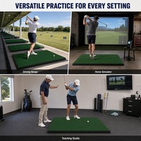 Tapis de golf personnalisé pour l'intérieur et l'extérieur, tapis d'entraînement de golf, fabricant OEM/ODM, vente en gros, tapis de simulateur de golf pour practice.