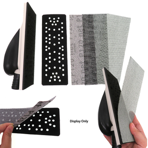 70*198mm Brown/White Rectangle Hook Loop Dust Free Mesh Aluminum Oxide P80-P1000 Grit Sanding Screen Abrasive Net Disc <strong>Sandpaper</strong> - Product Image 6