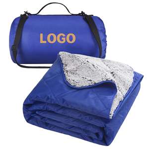 Winter Beach With Carry Bag Camping Mat Waterproof Oem Odm Thicker Fleece Factory Wholesale Tartan <b>Picnic</b> <b>Blanket</b> - Product Image 1