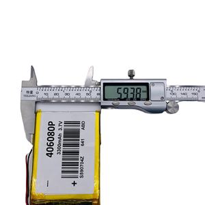 Precio bajo 3,7 V lipo 406080, 456080 de Li-Ion 3500mah batería recargable de polímero con cables para productos electrónicos - Product Image 4