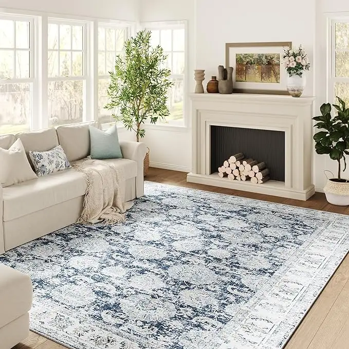 Karpet dan permadani Modern karpet area poliester karpet dicetak 3d untuk ruang tamu besar
